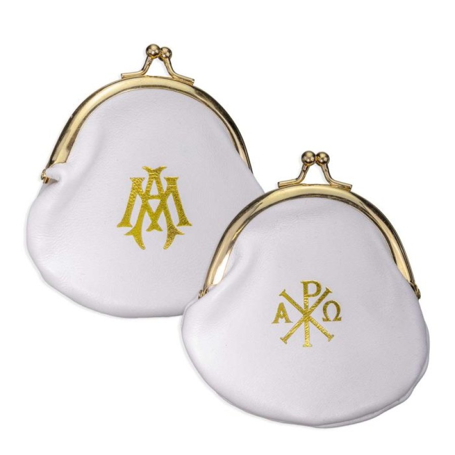 1687WT Genuine Sheepskin Leather Rosary Pouch