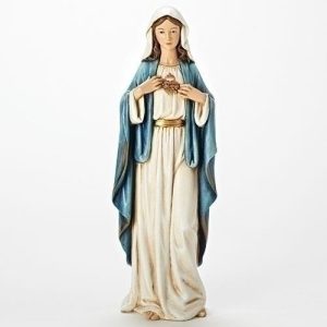 68138 17.25"H IMMACULATE HEART MARY FIGURE