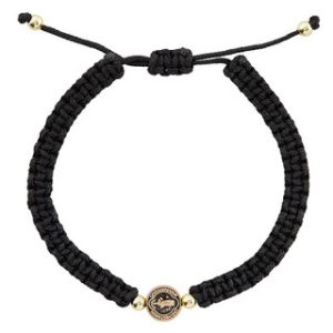 P1323 St Benedict Black Macrame Bracelet