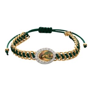 R1123 OL Guadalupe Braided Gold Braclet