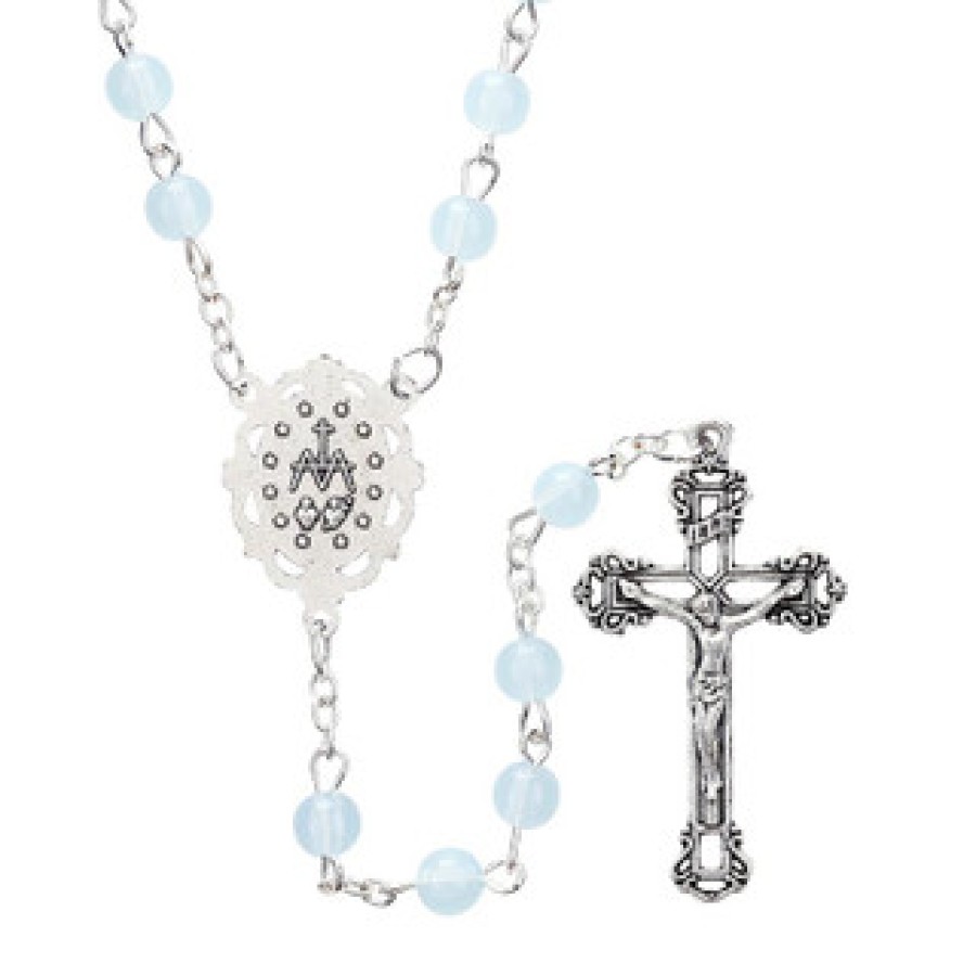 BK-18286 Light Blue Rosary