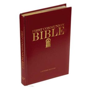 G1032 Aquinas Kids First Communion Bible - Burgundy