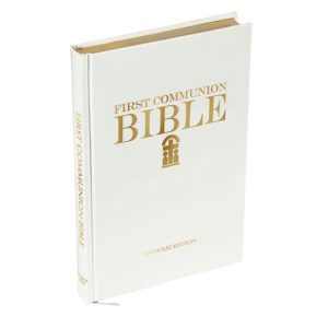 G1033 Aquinas Kids First Communion Bible - White