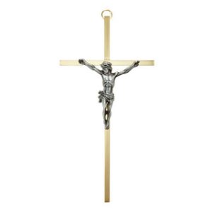 G1061 7" James Brennan Brass Crucifix
