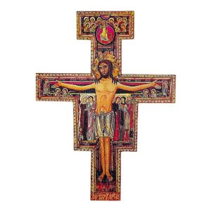J5543 10" H San Damiano Crucifix