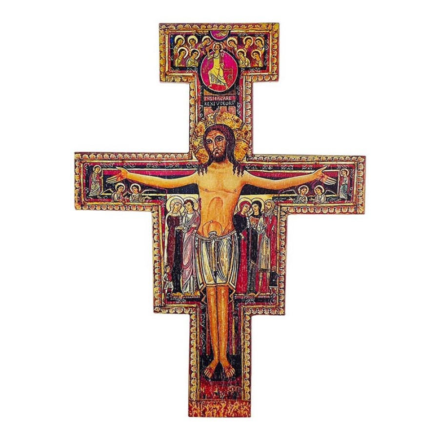 J5543 10" H San Damiano Crucifix