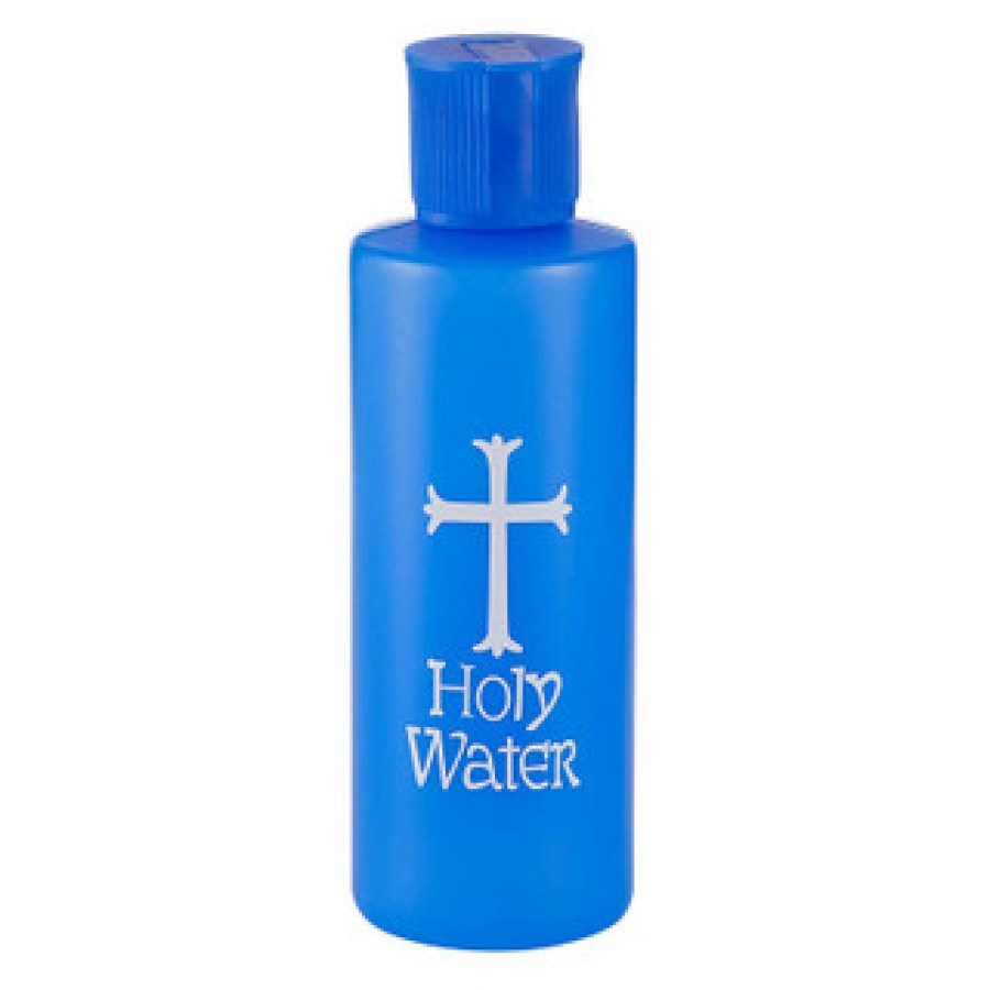 L0466 4 oz Blue Holy Water Bottle