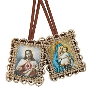 N5548 Gold Scallop Border Scapular