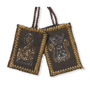 VC120 Brown Wool Scapular