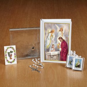 YS888GIRL Blessed Sacraments First Communion Wallet Set