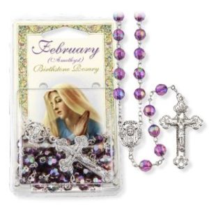 Birthstone rosary Feb 272FEBC