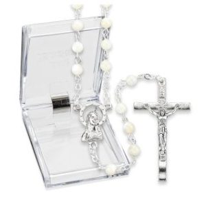 151BX Mother of Pearl Bead Rosary