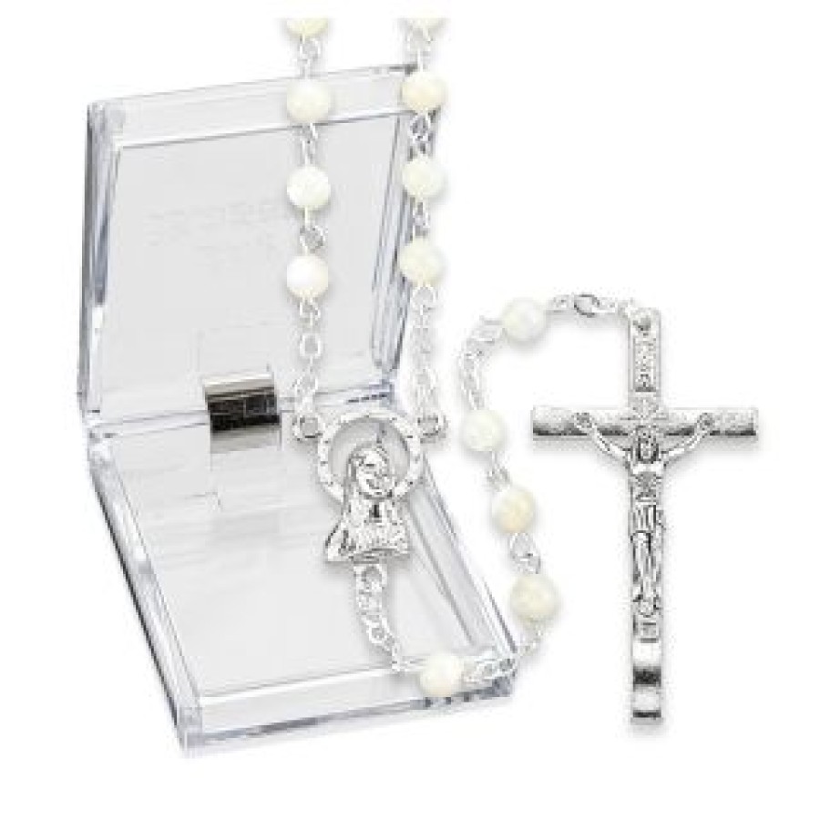 151BX Mother of Pearl Bead Rosary