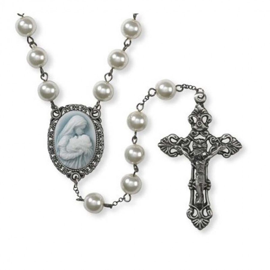 G1020 Mother's Kiss Cameo Rosary