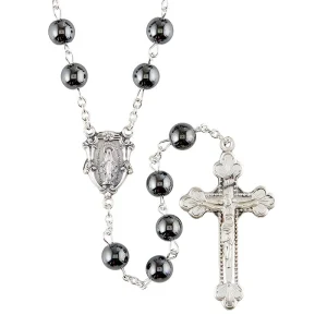 J7446 Men's Rosary - Grey