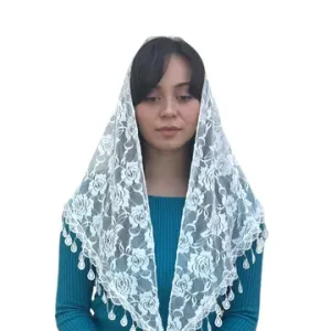 16-80-52WH Veil-Lady of Grace-White