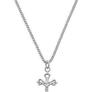 L8017B SS BABY CRUCIFIX 13" CH