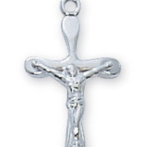 L8054B SS BABY CRUCIFIX 13" CH