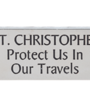 ER73564 Visor Clip - Protect us in our travels / St. Christopher