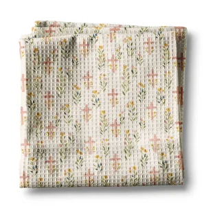 Easter Cross Christian Religious Kitchen Towel Waffle Baking